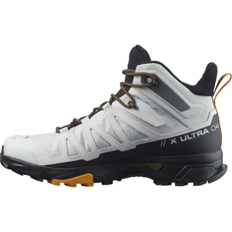 Botas Caminhada Salomon X Ultra 4 Mid GTX Masculino Branco Pretas | PT O63872